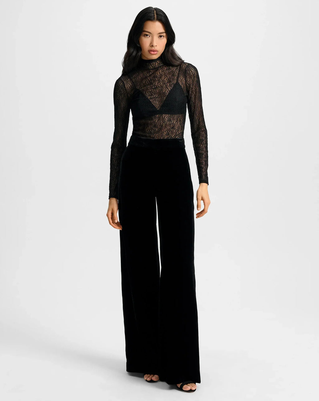 Alex Velvet Wide-Leg Pant