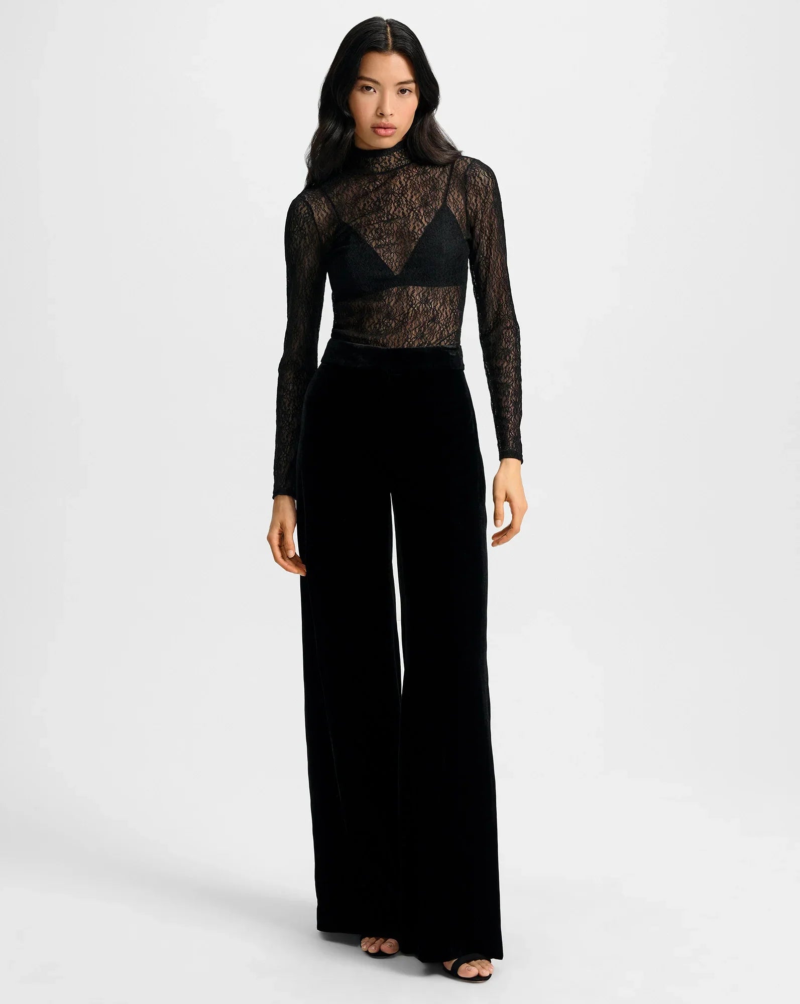 Alex Velvet Wide-Leg Pant