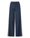 Taylor Track-Stripe Wide-Leg Jean