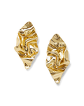 Crumpled Gold Earrings