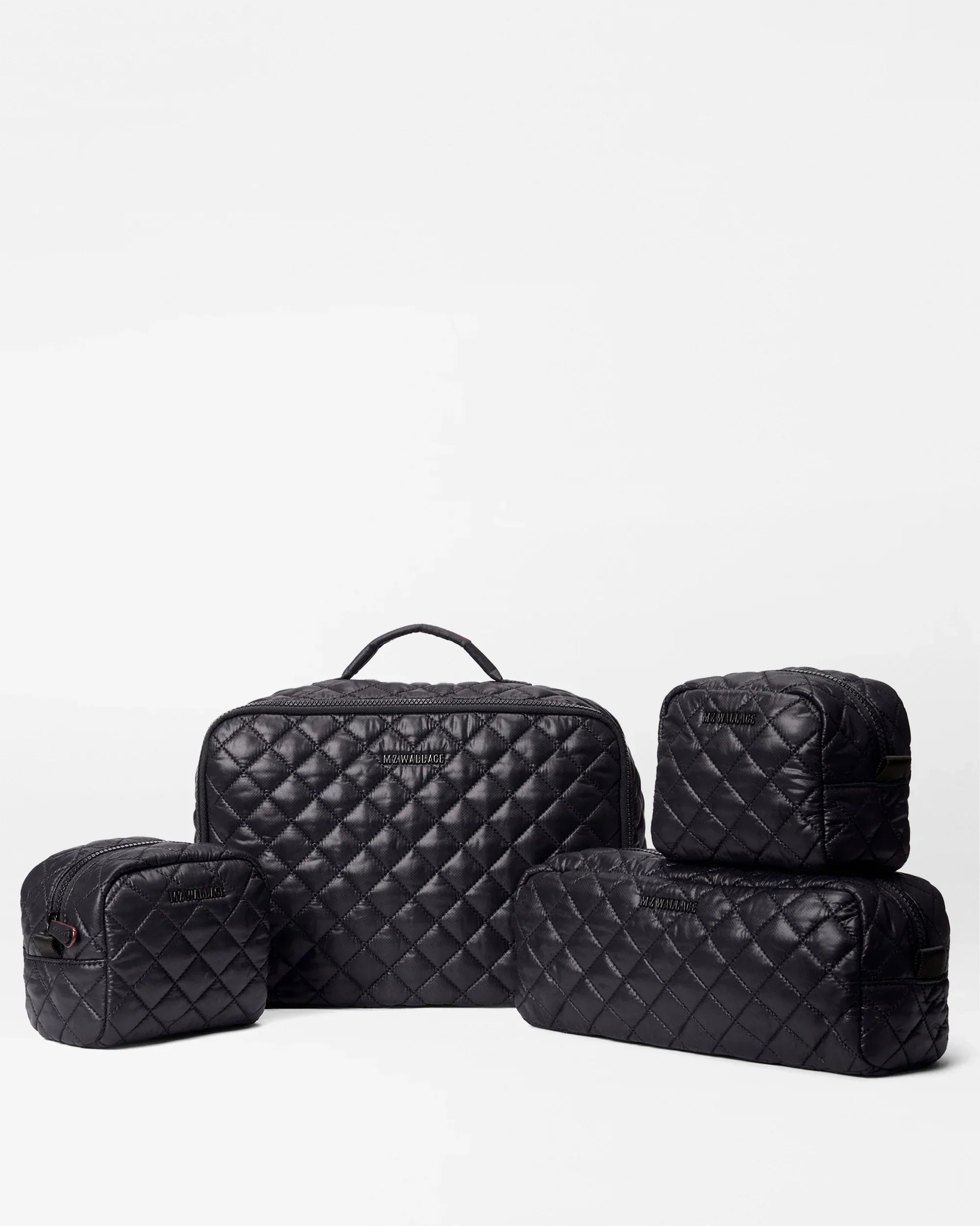 Black Metro Packable Pouch Set