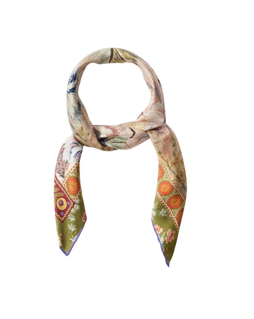 Floral Bandana Silk Scarf