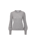 Nelia Cashmere Pullover | Button Accent