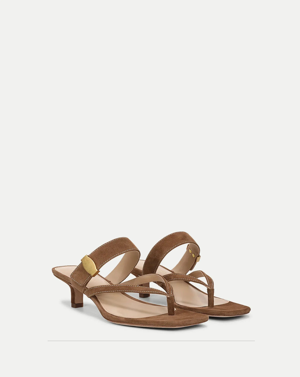 Salva Dash Kitten-Heel Sandal