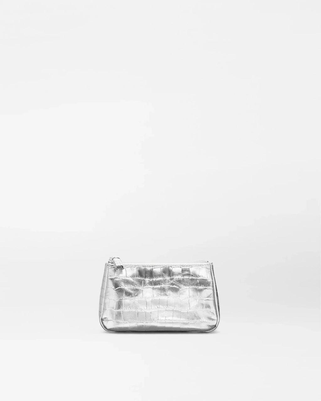 Silver Croc Effect Small Luna Cosmetic