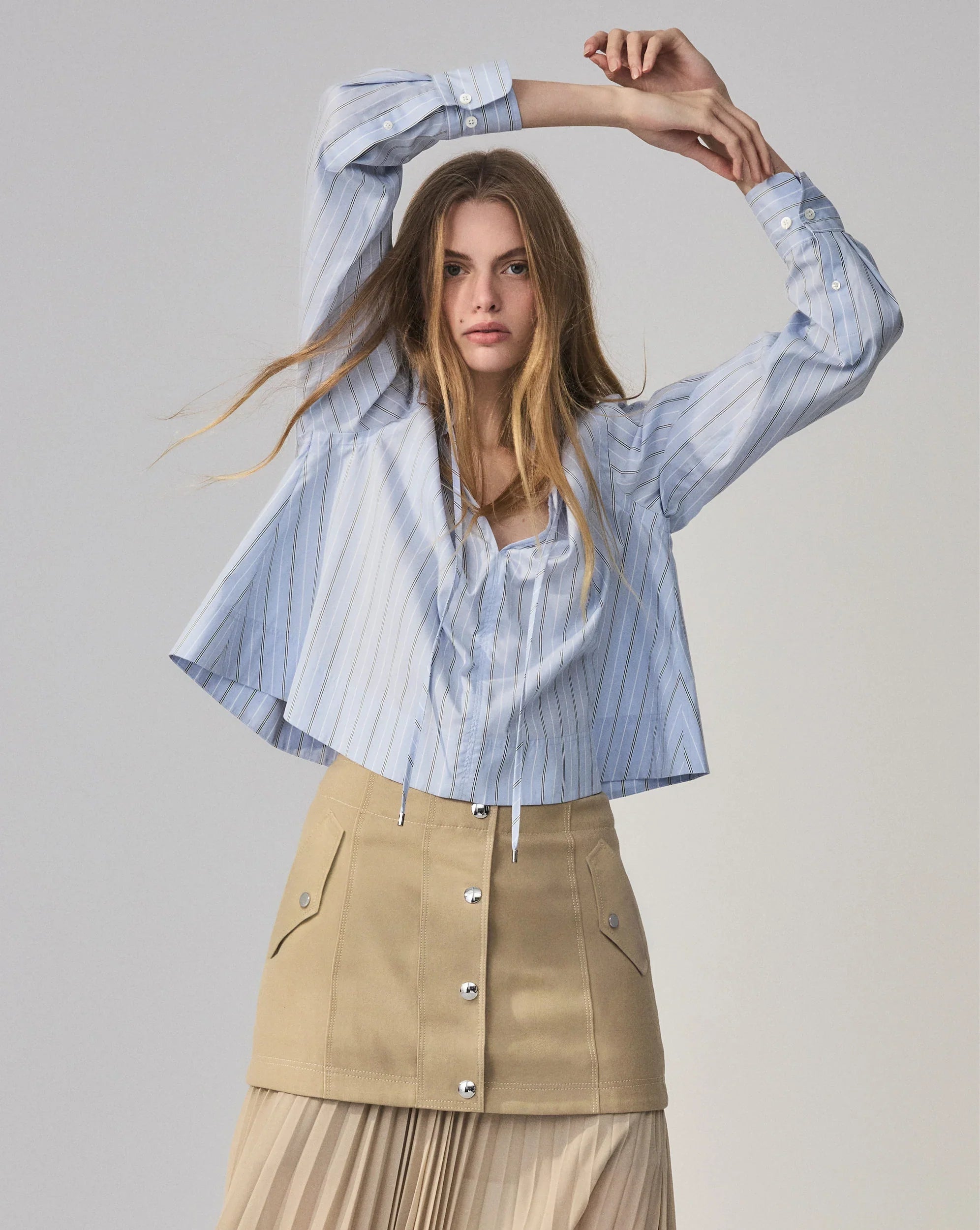 Patricka Layered Midi Skirt