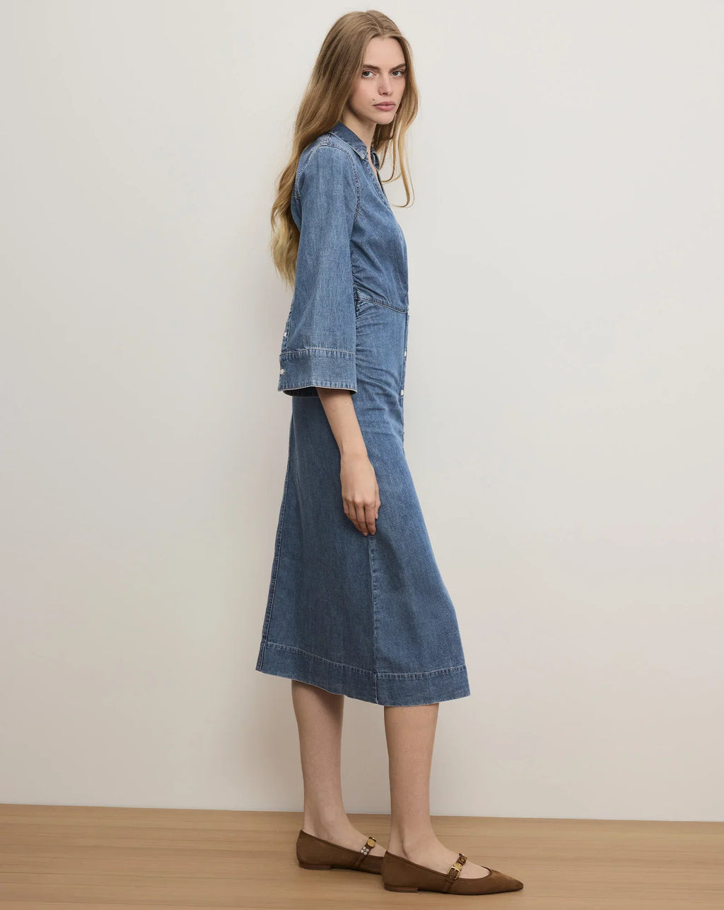 Haydon Denim Midi Shirtdress