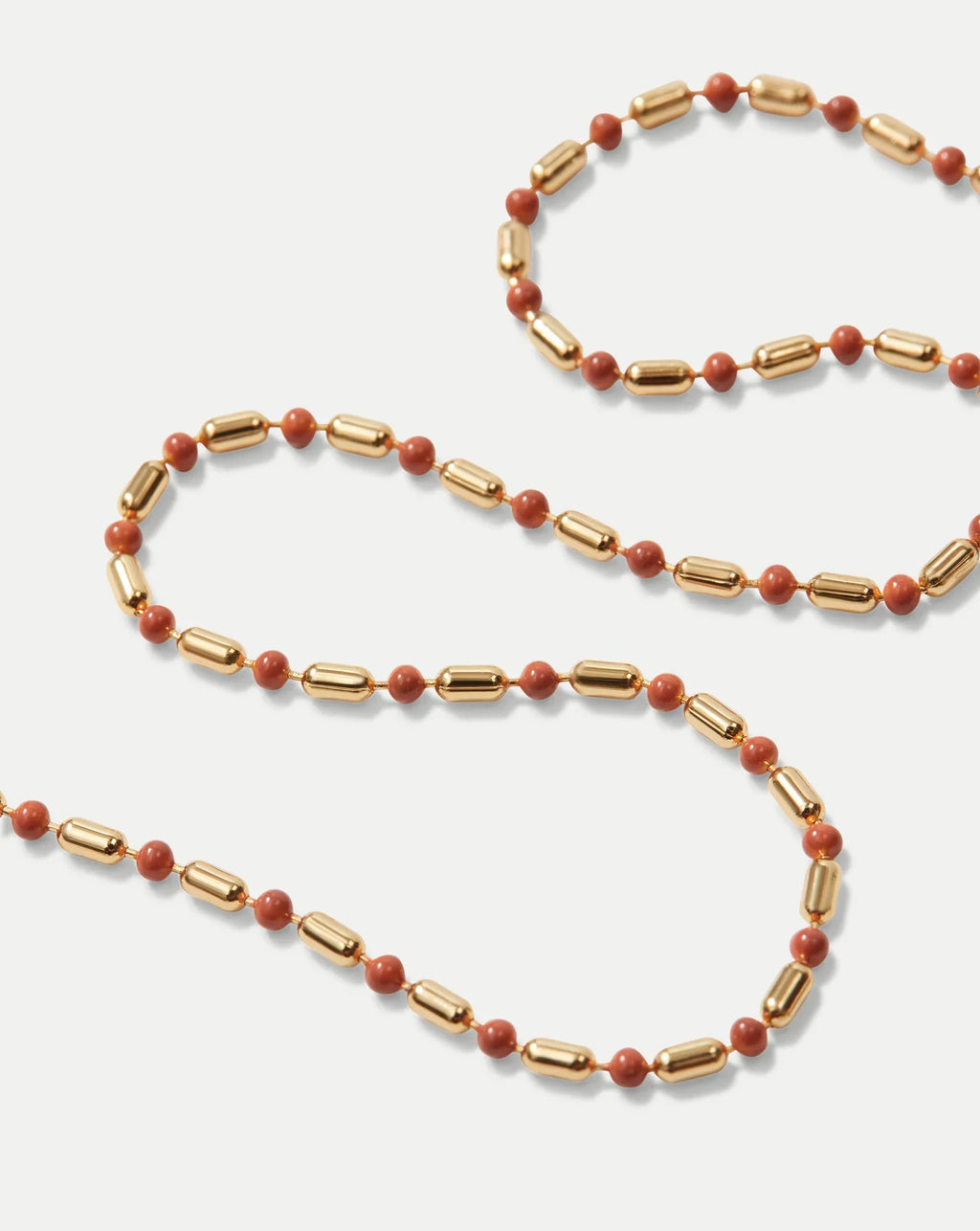 Enamel Bead Chain Necklace