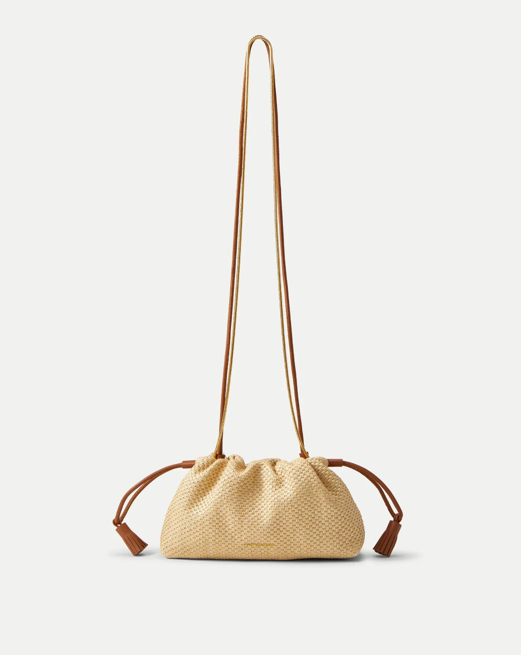 Small Veronica Beard Raffia Stash Bag
