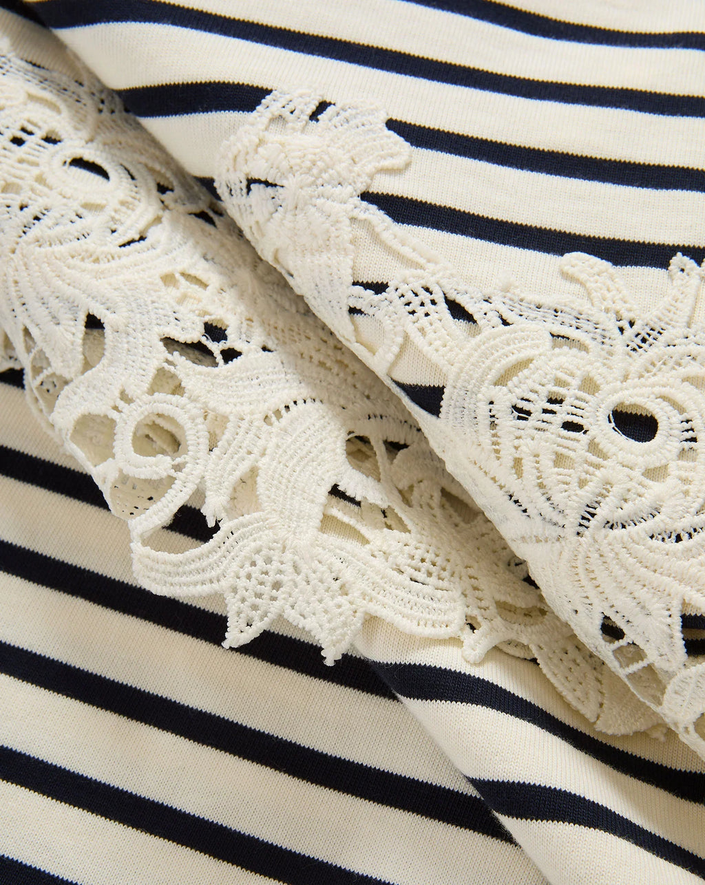 Rhue Striped Lace Mini Dress