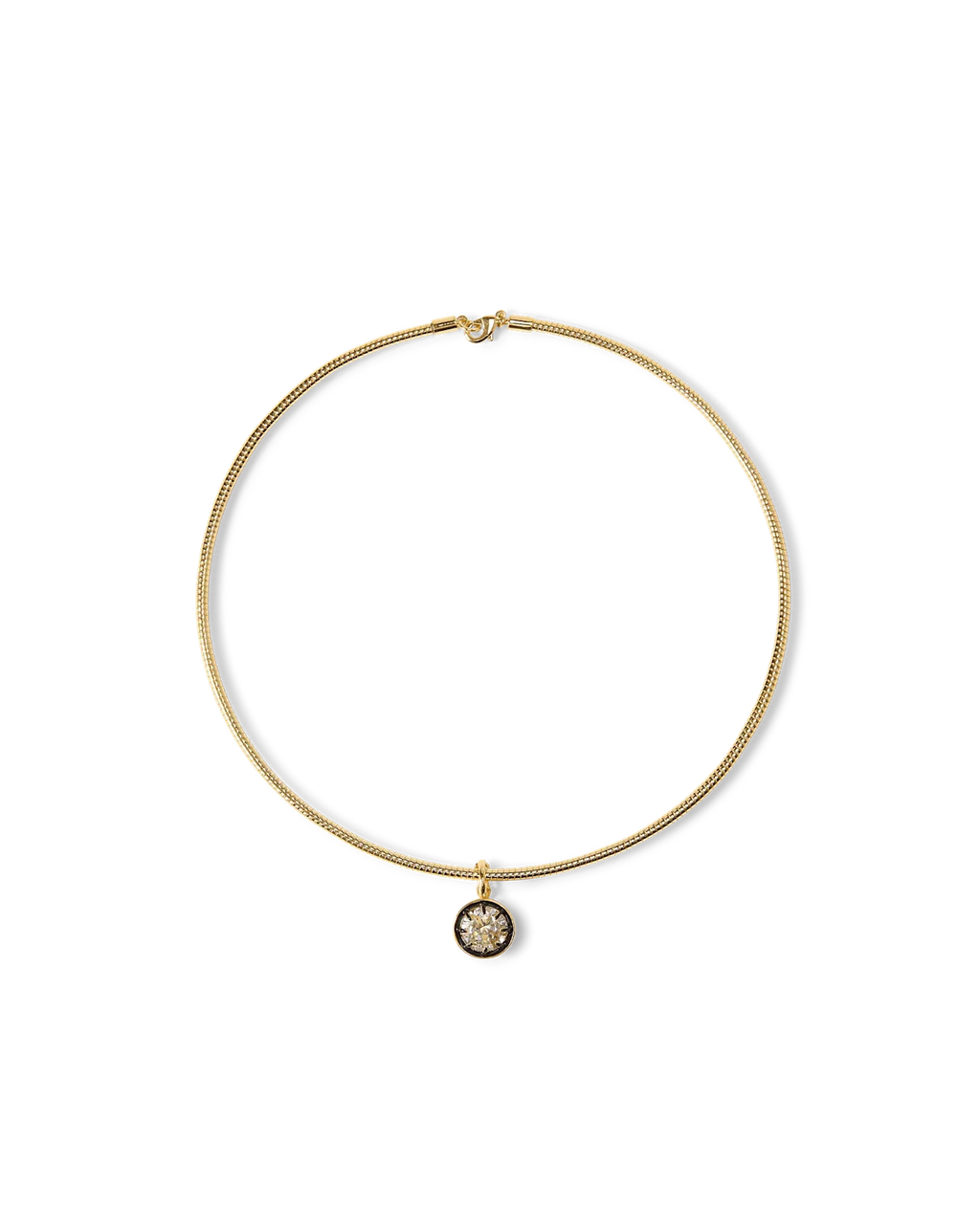 Gold Snake Chain Pendant Necklace