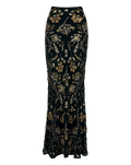 Medina Floral-Embellished Maxi Skirt