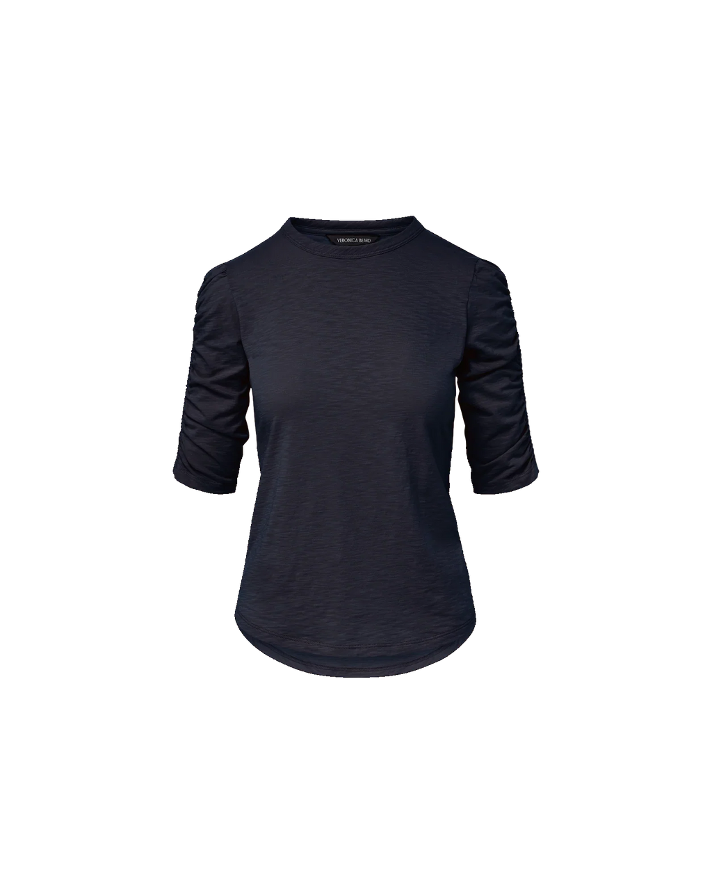 Waldorf Ruched-Sleeve Slub T-Shirt
