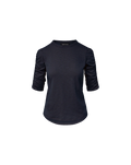 Waldorf Ruched-Sleeve Slub T-Shirt