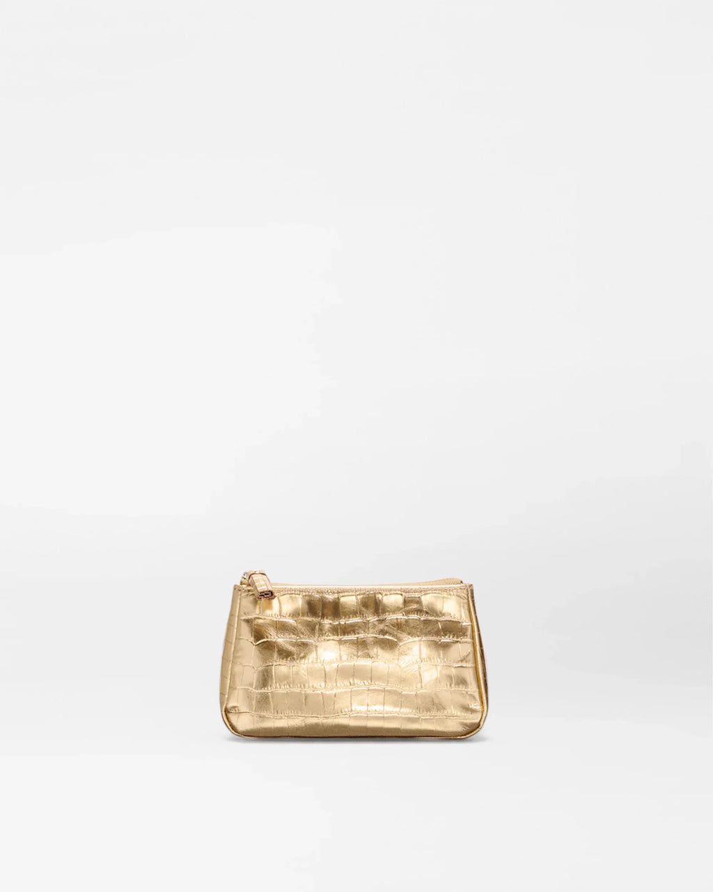 Gold Croc Effect Small Luna Cosmetic