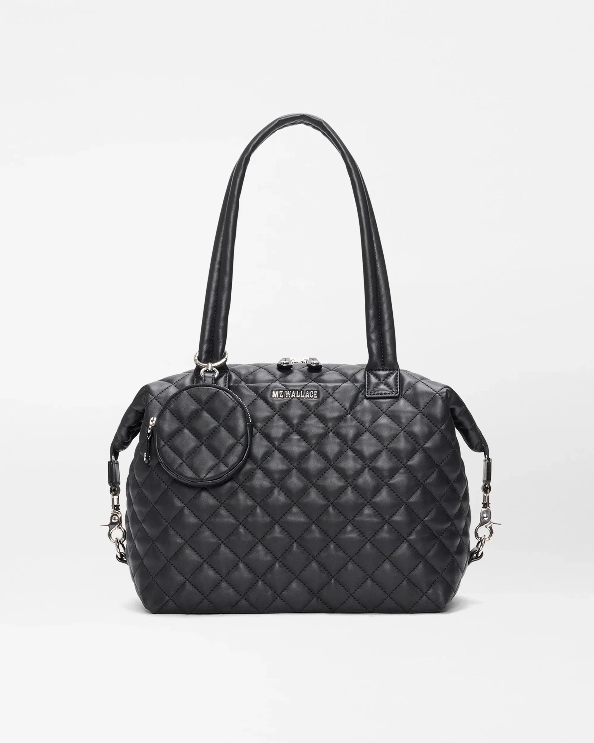 Black Quilted Leather Medium Sutton Deluxe