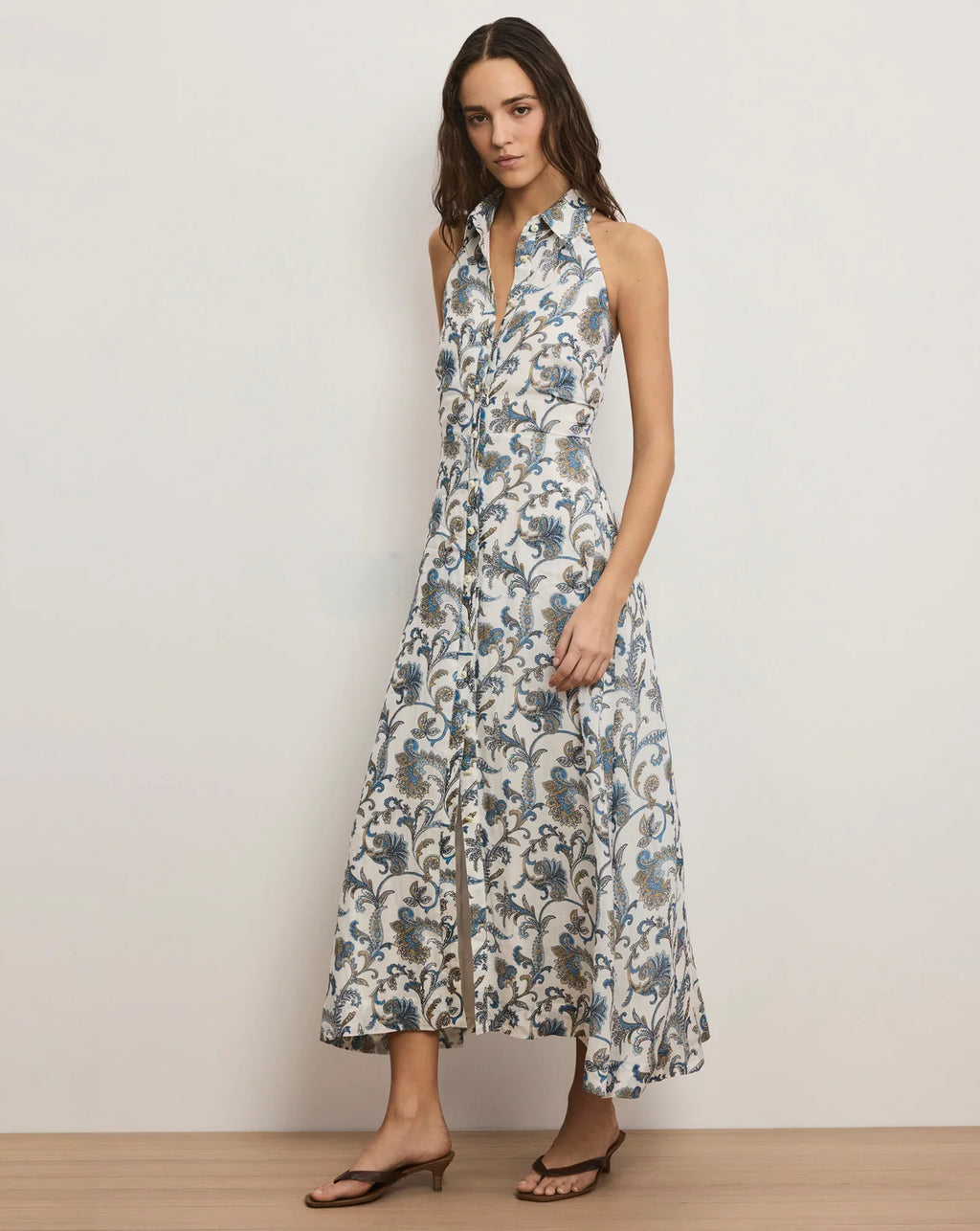 Mackey Paisley Midi Dress