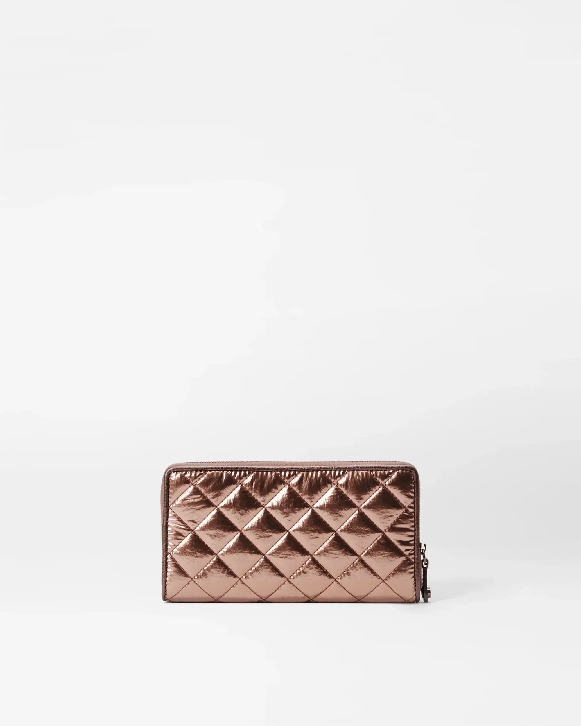 Copper Metallic Lacquer Crosby Long Wallet