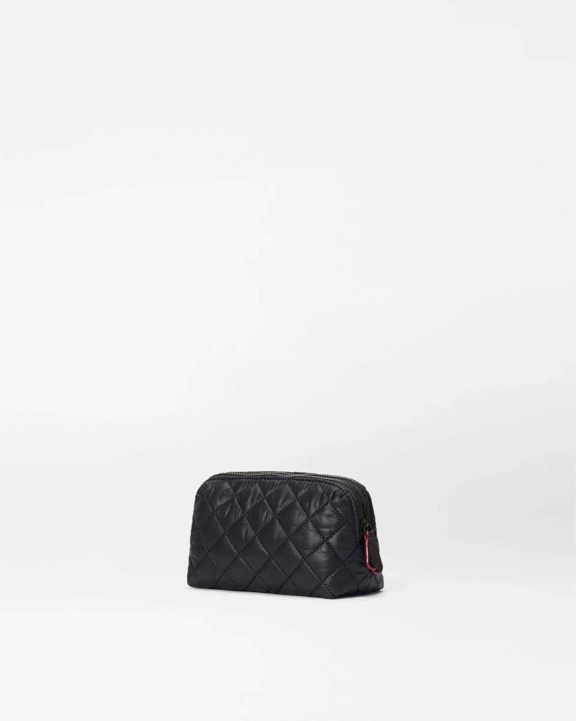 Black Small Double Zip Cosmetic