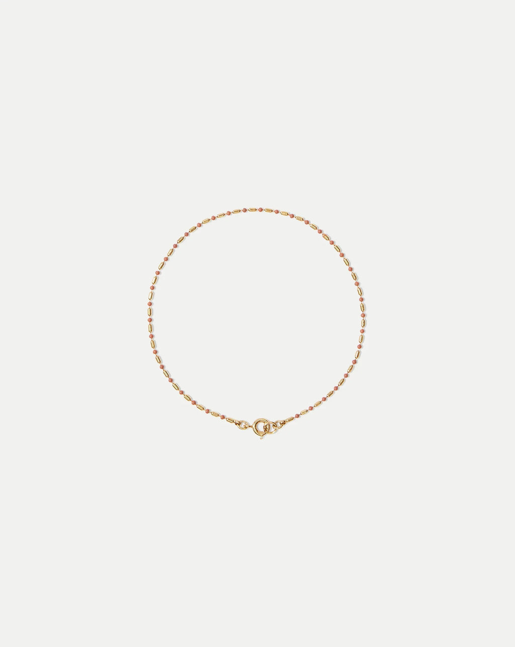 Enamel Bead Chain Anklet