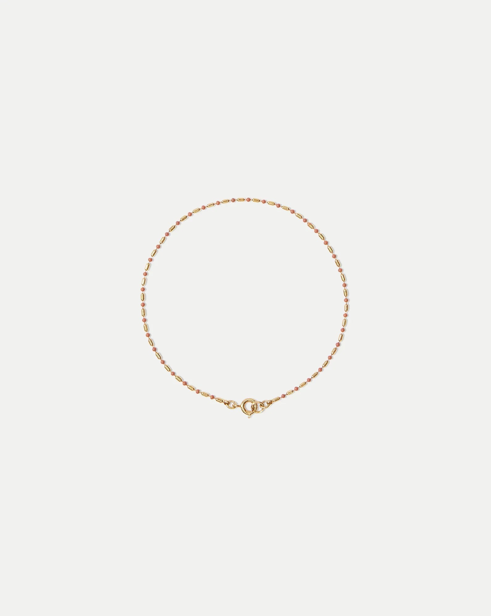 Enamel Bead Chain Anklet