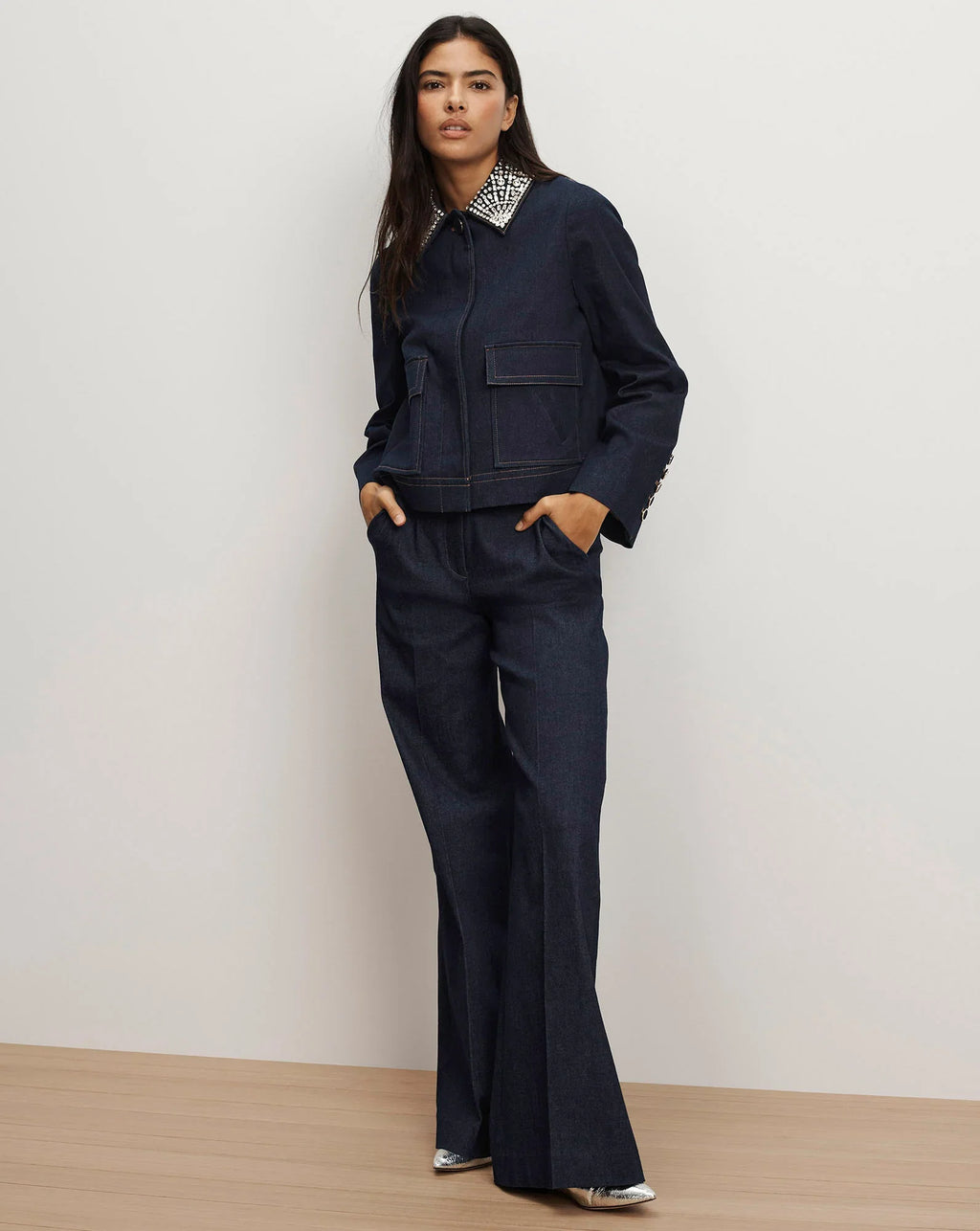 Crue Wide-Leg Denim Pant