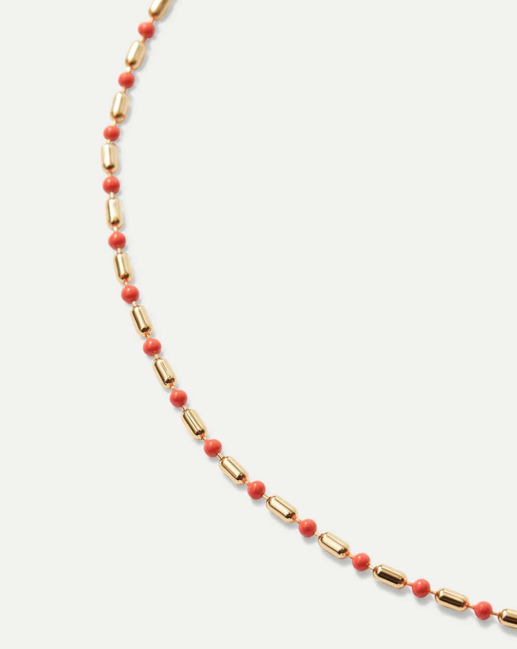 Enamel Bead Chain Necklace