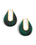 Resin Drop Hoop Earring