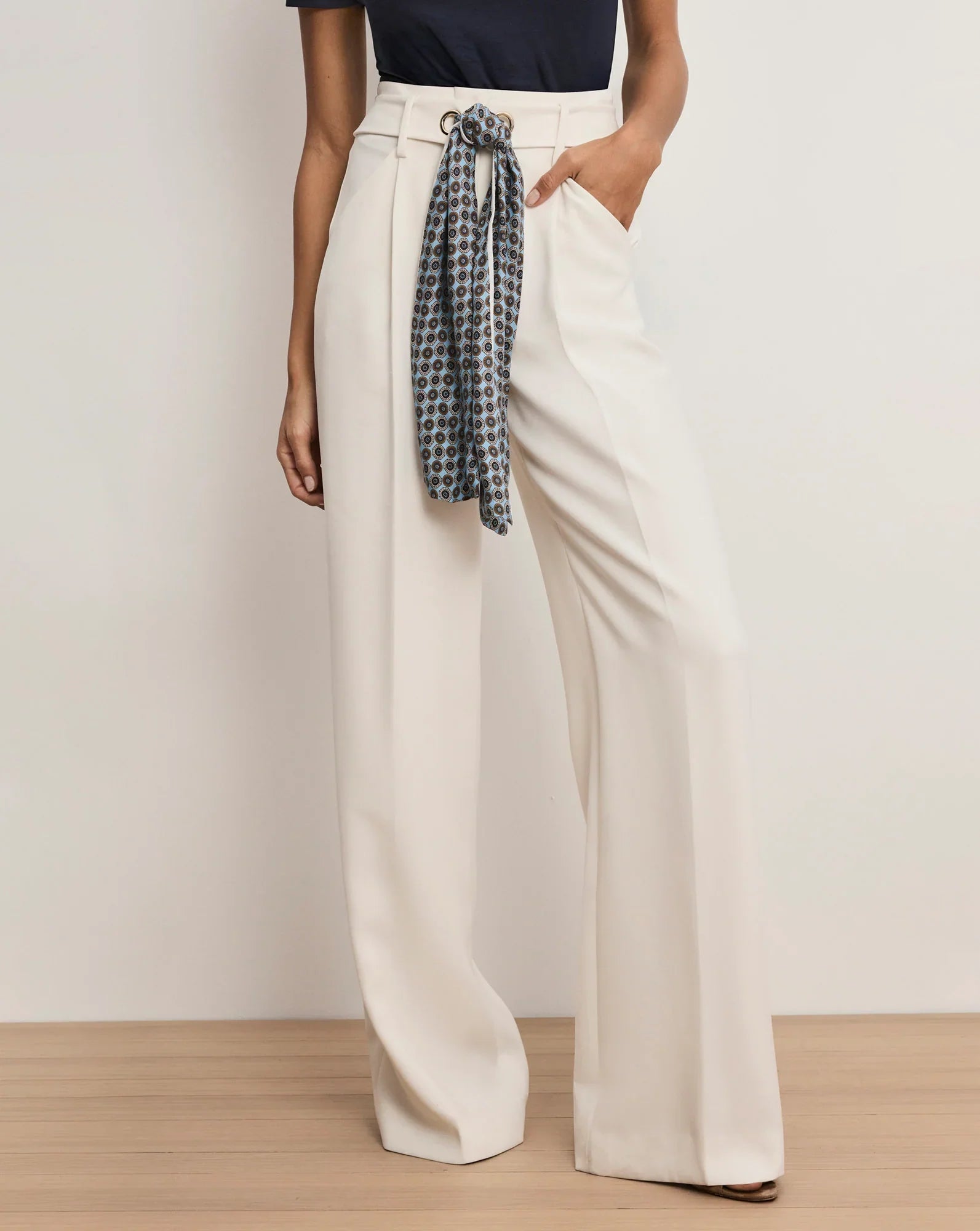 Tai Belted Wide-Leg Pant