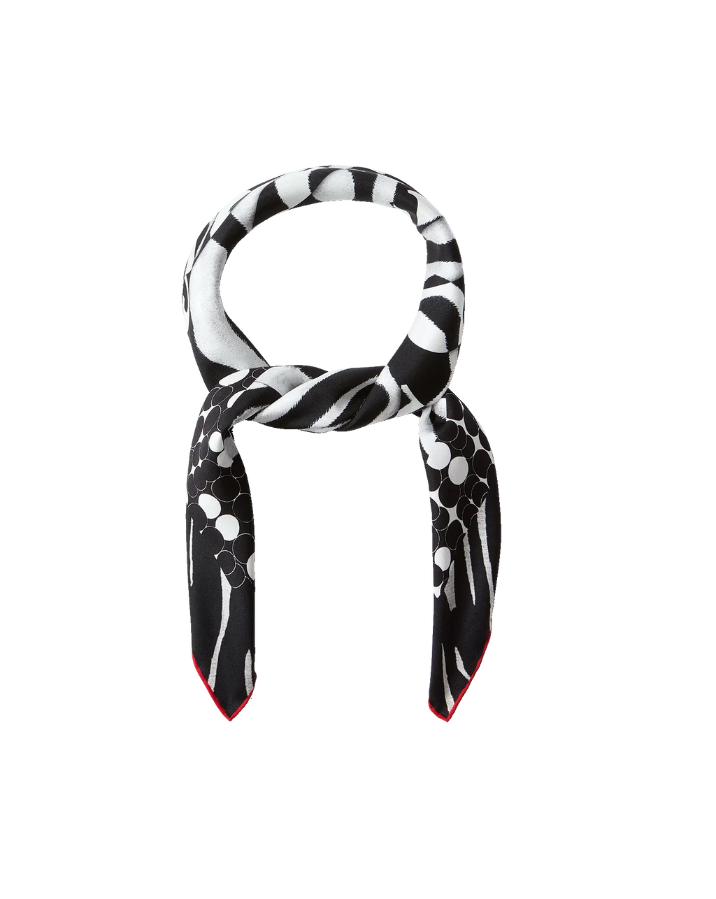 Abstract Bandana Silk Scarf