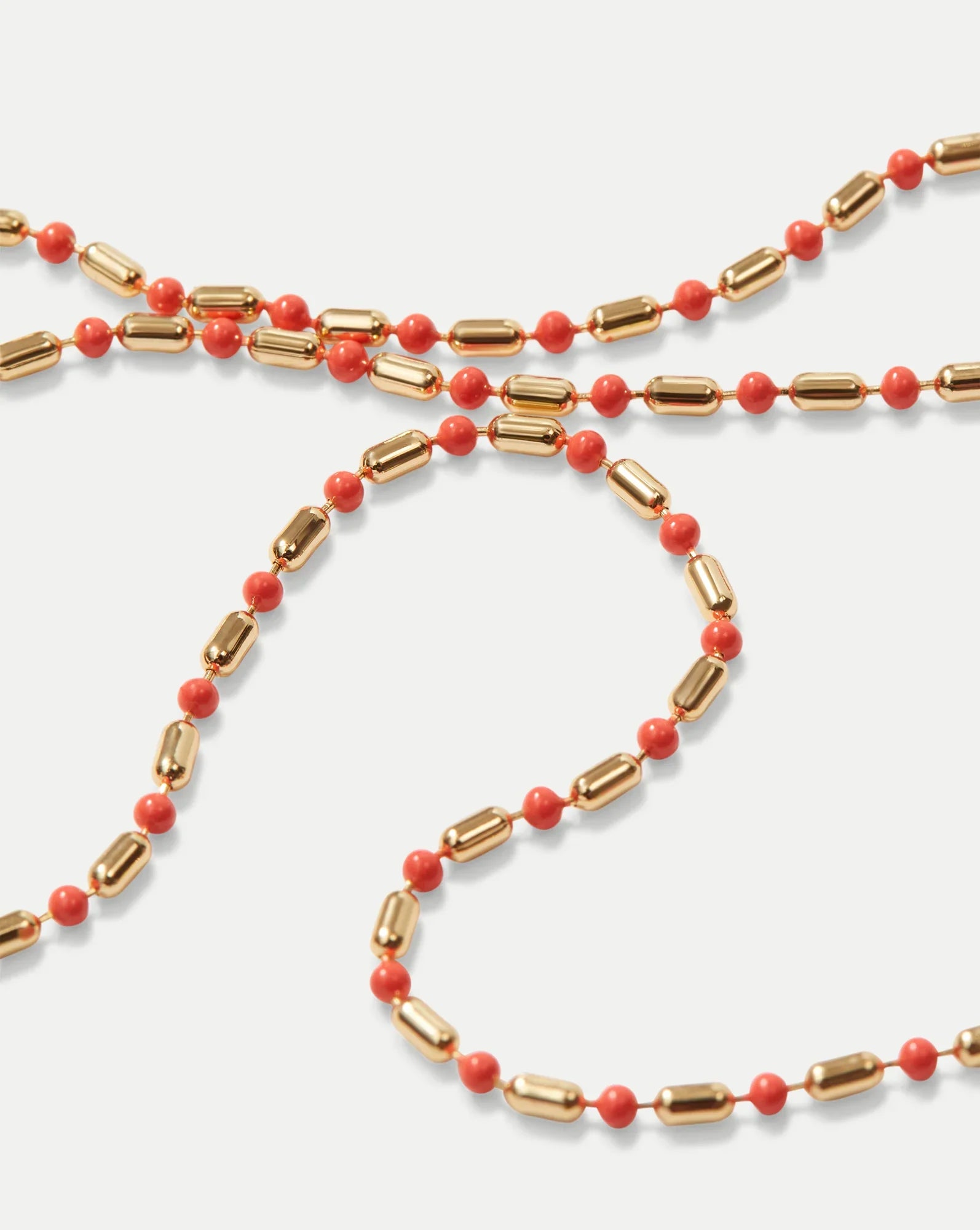 Enamel Bead Chain Necklace