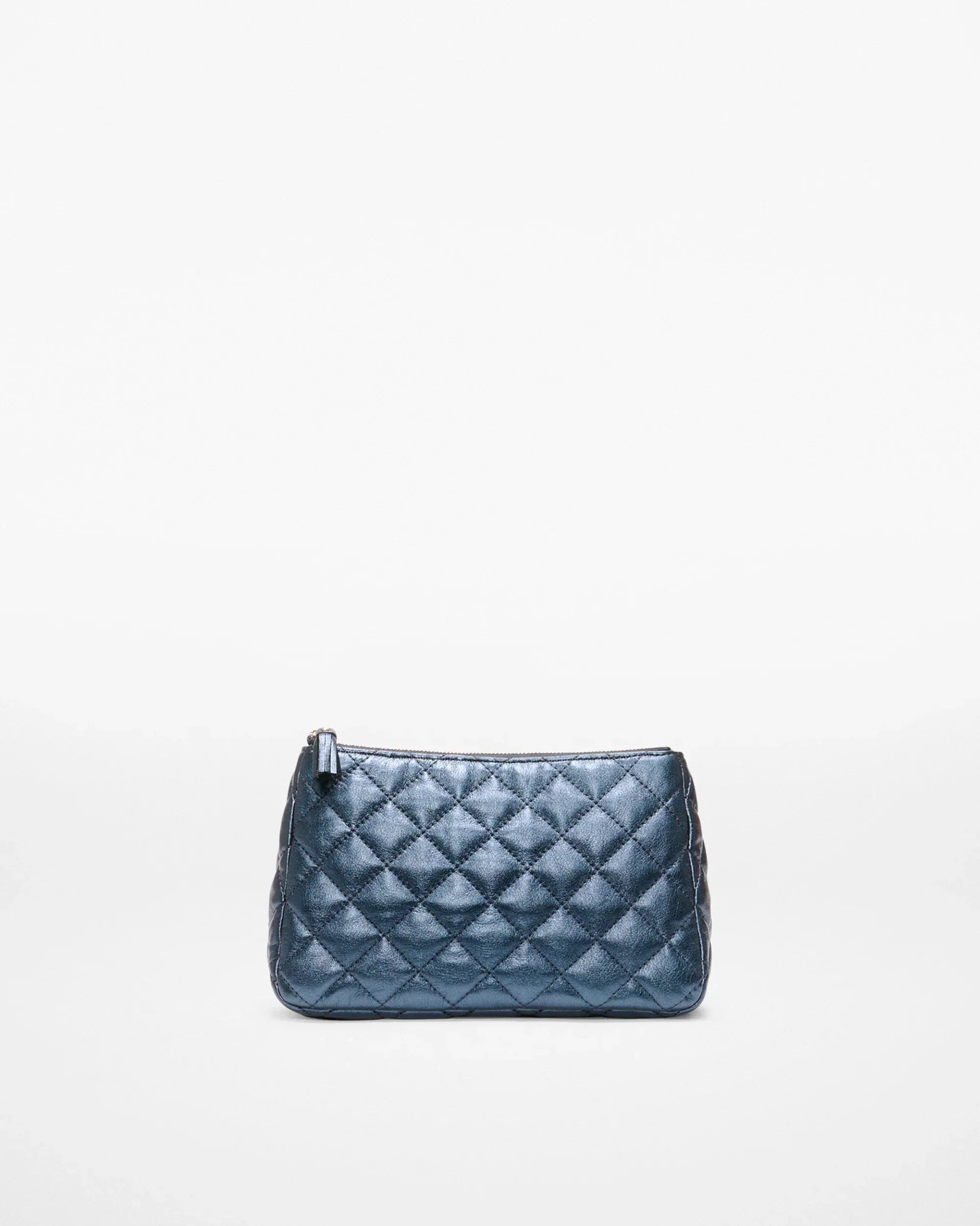 Midnight Metallic Leather Medium Luna Cosmetic