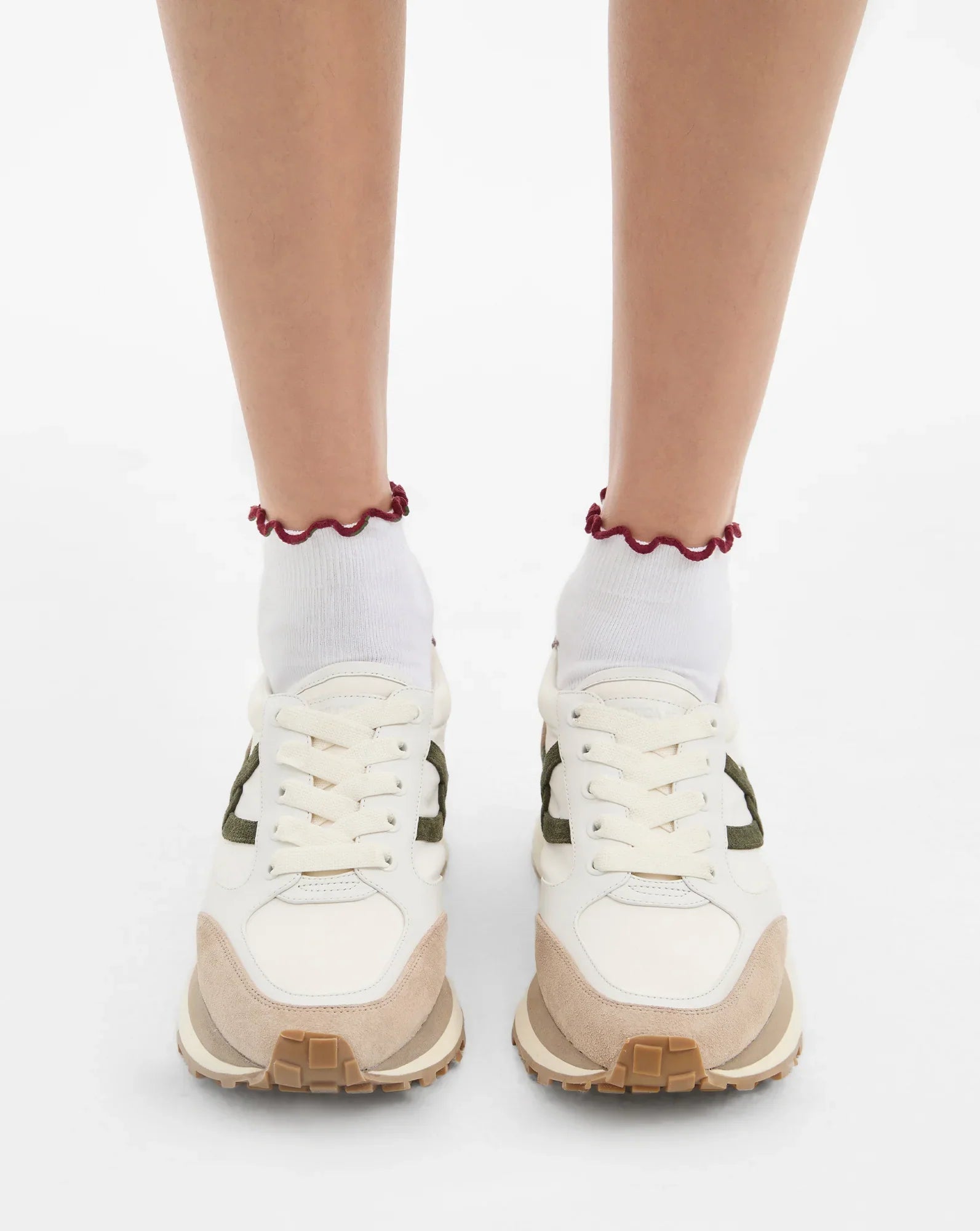 Ruffle Crew Sock