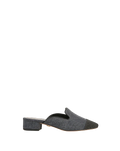 Cecile Denim Cap-Toe Mule