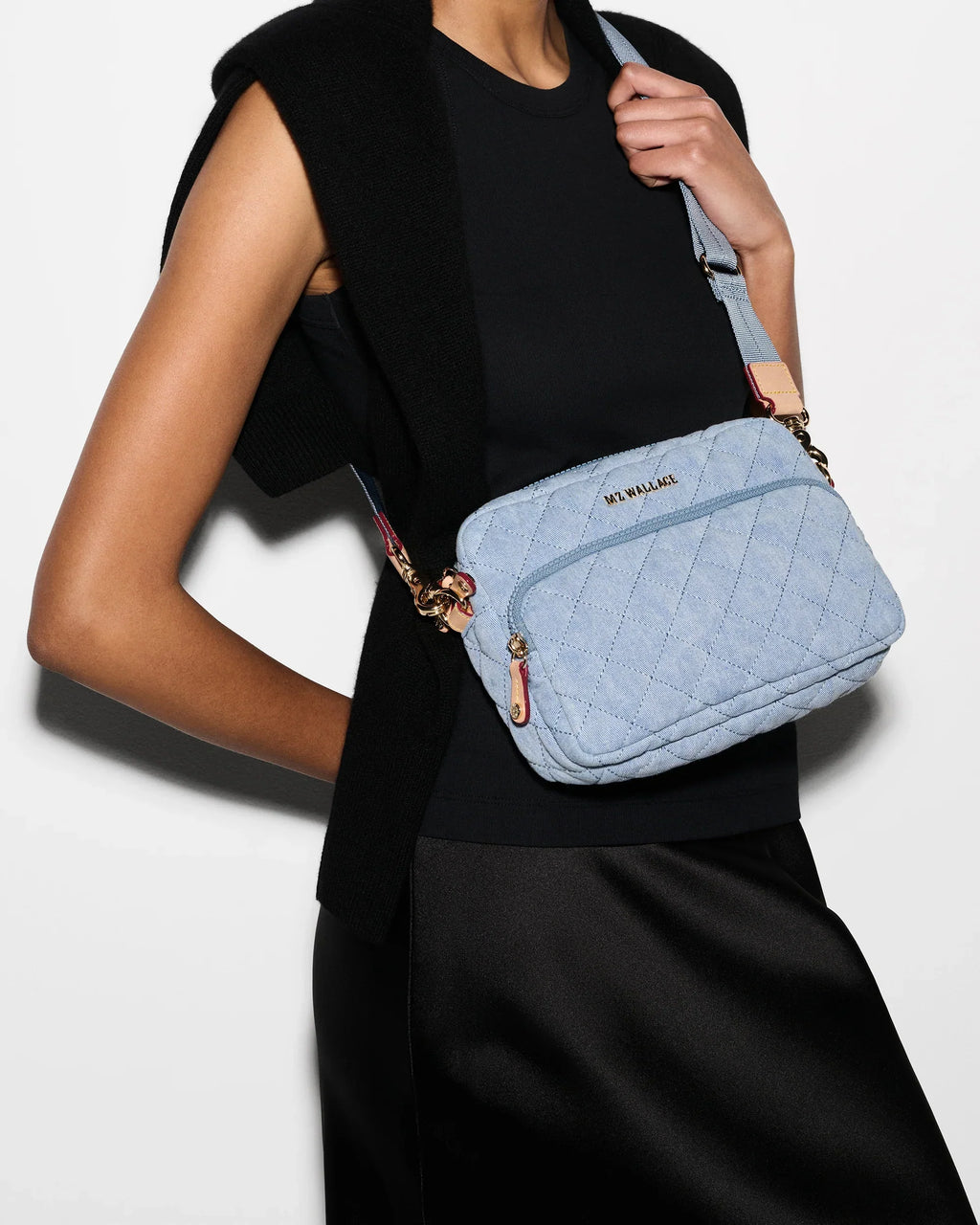 True Light Denim Small Metro Camera Bag