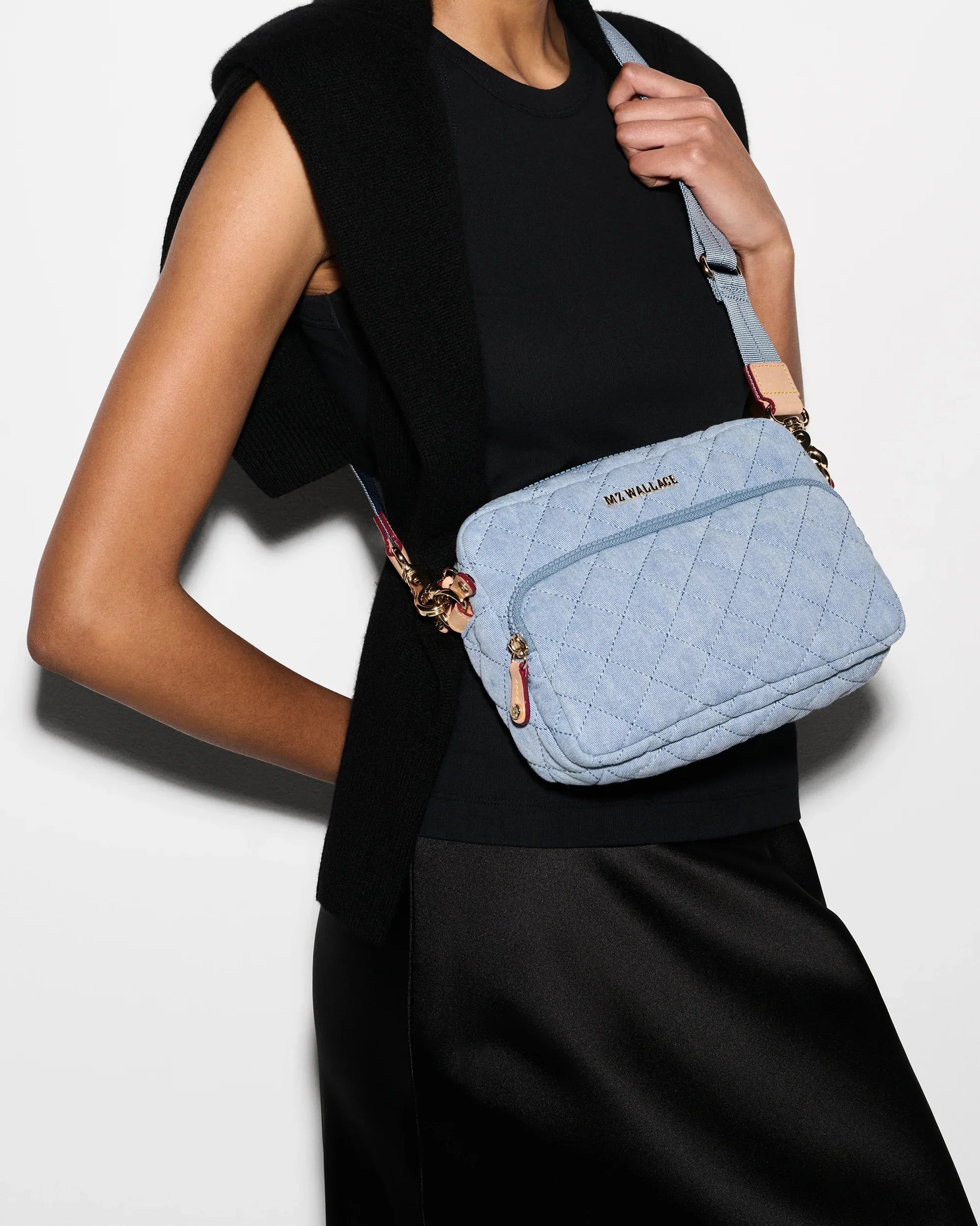 True Light Denim Small Metro Camera Bag