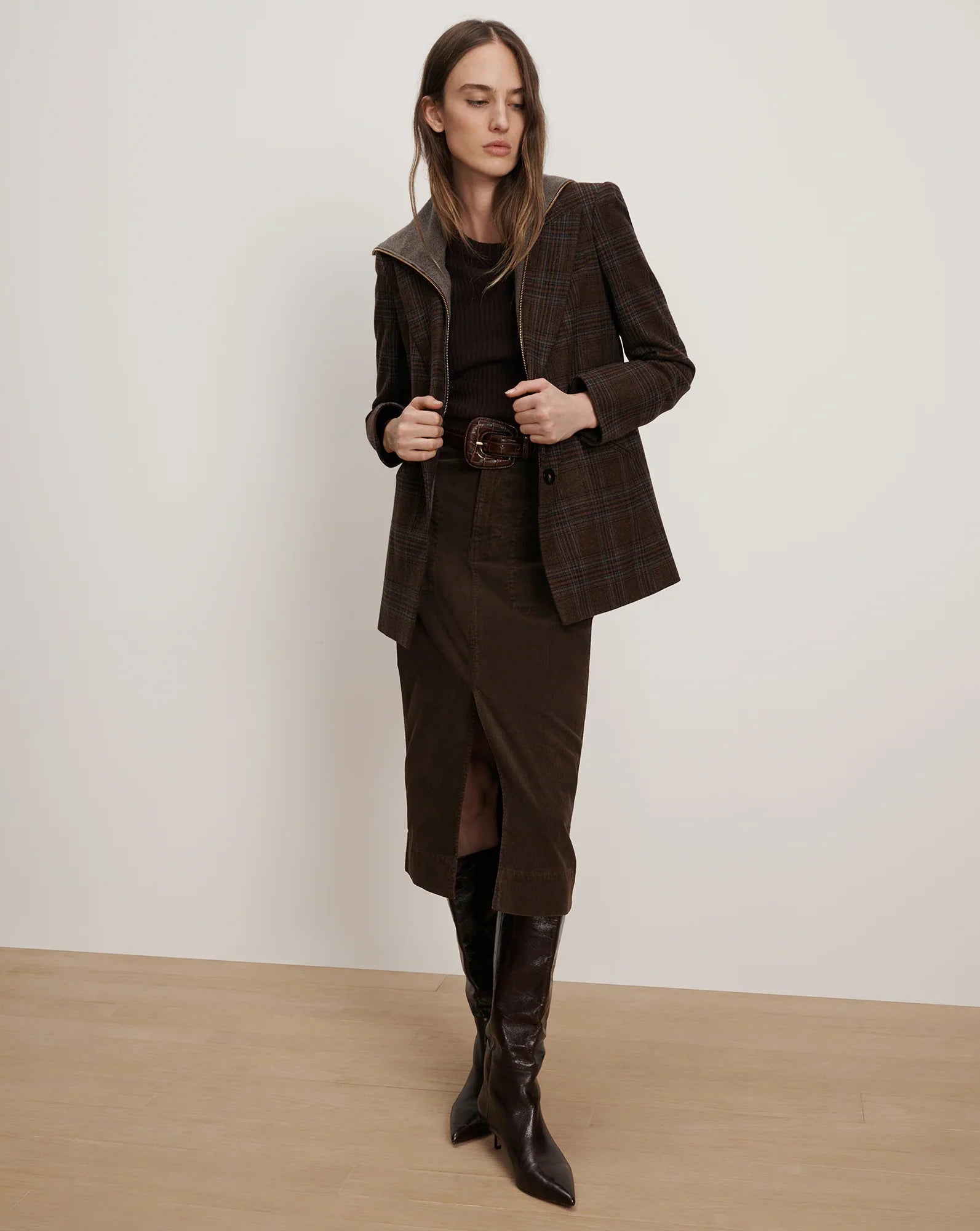 Maci Plaid Dickey Jacket