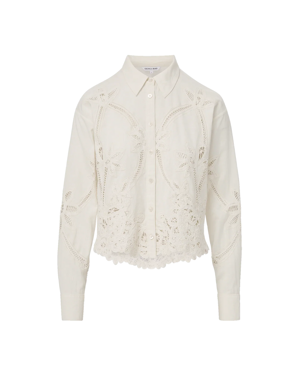Aderes Eyelet Button-Down Shirt