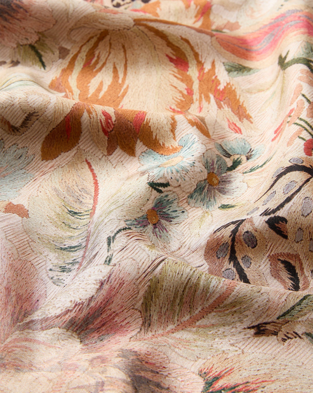 Floral Bandana Silk Scarf