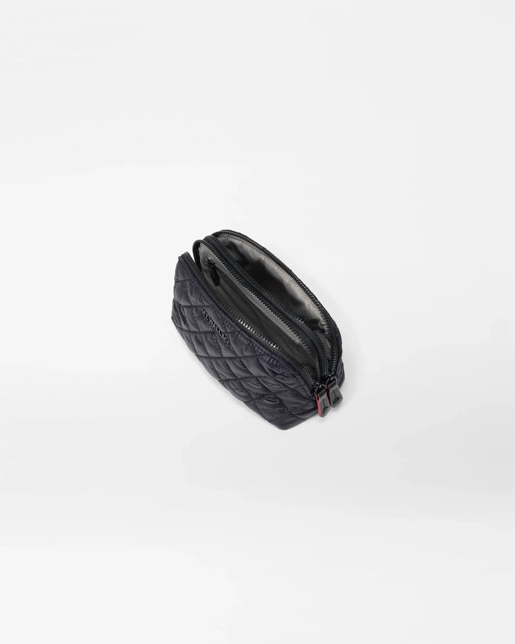 Black Small Double Zip Cosmetic
