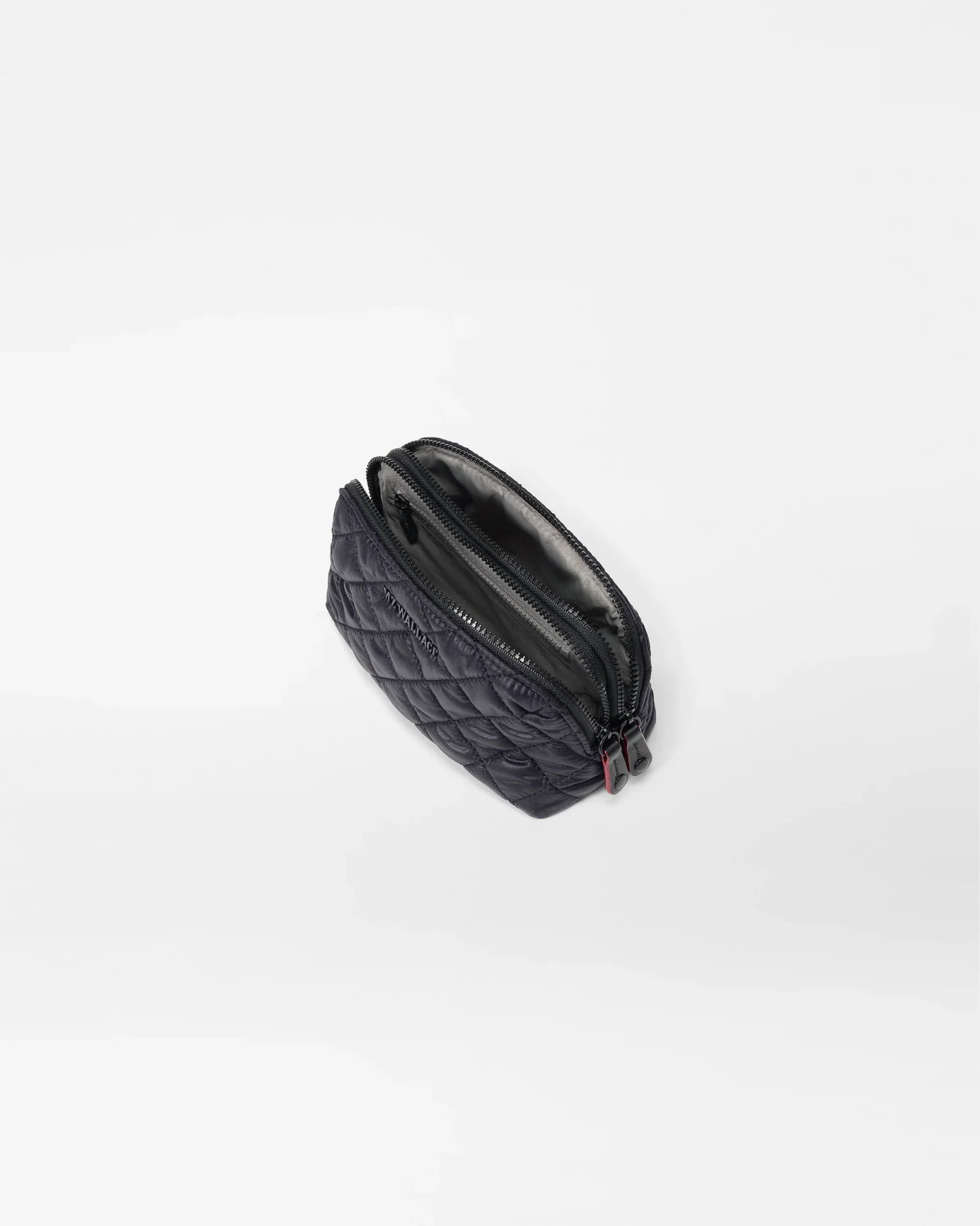 Black Small Double Zip Cosmetic