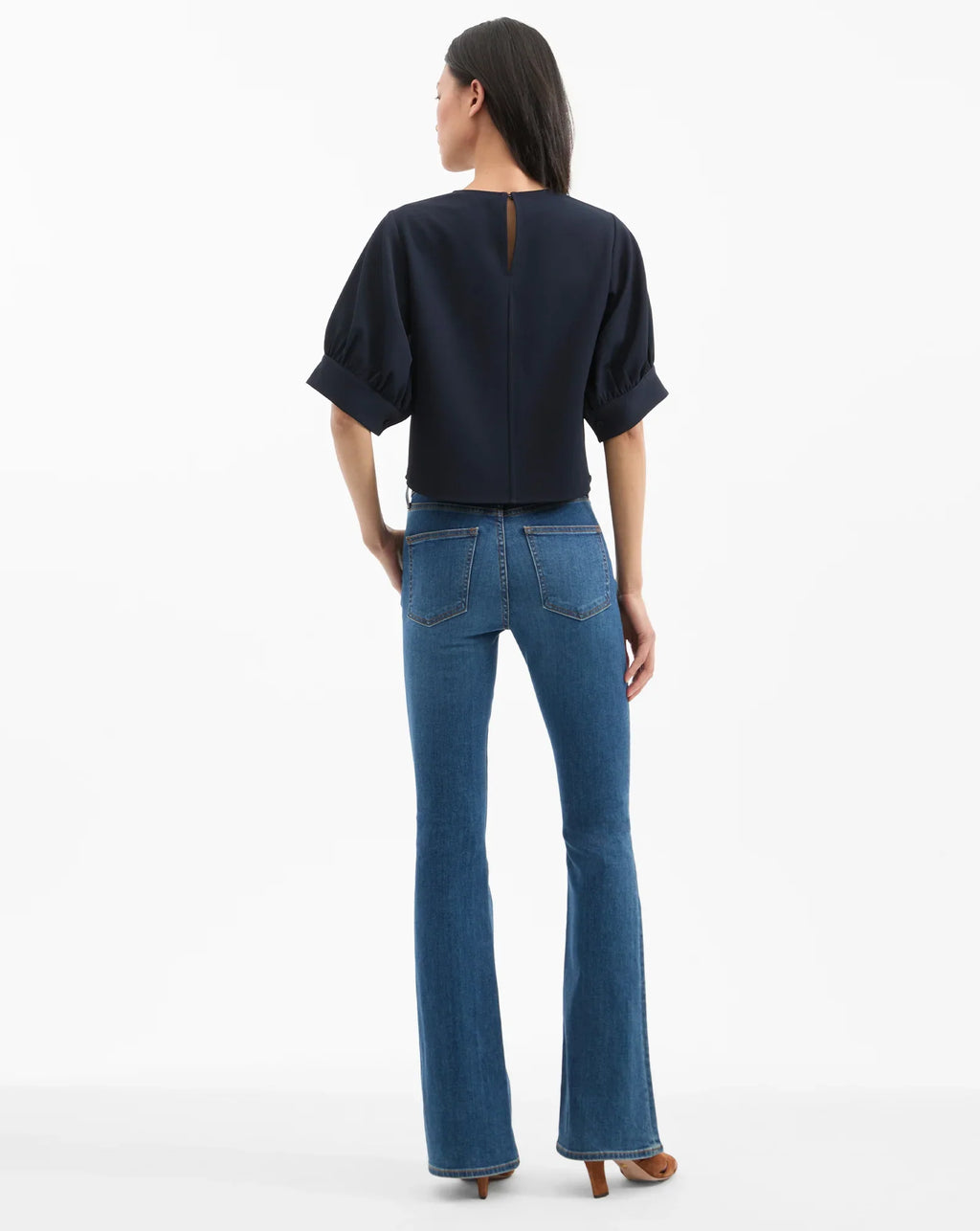 Margaret Balloon-Sleeve Blouse
