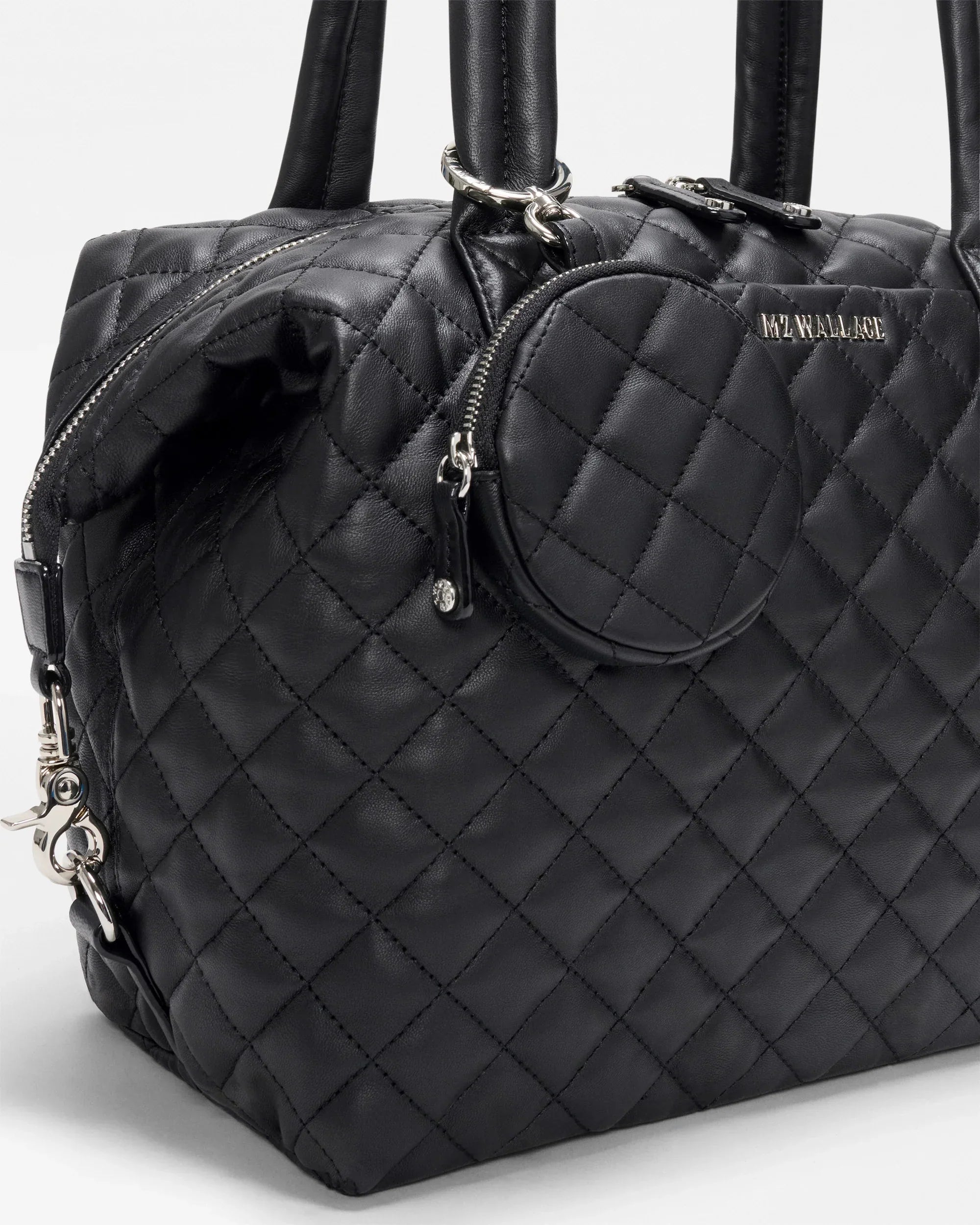 Black Quilted Leather Medium Sutton Deluxe