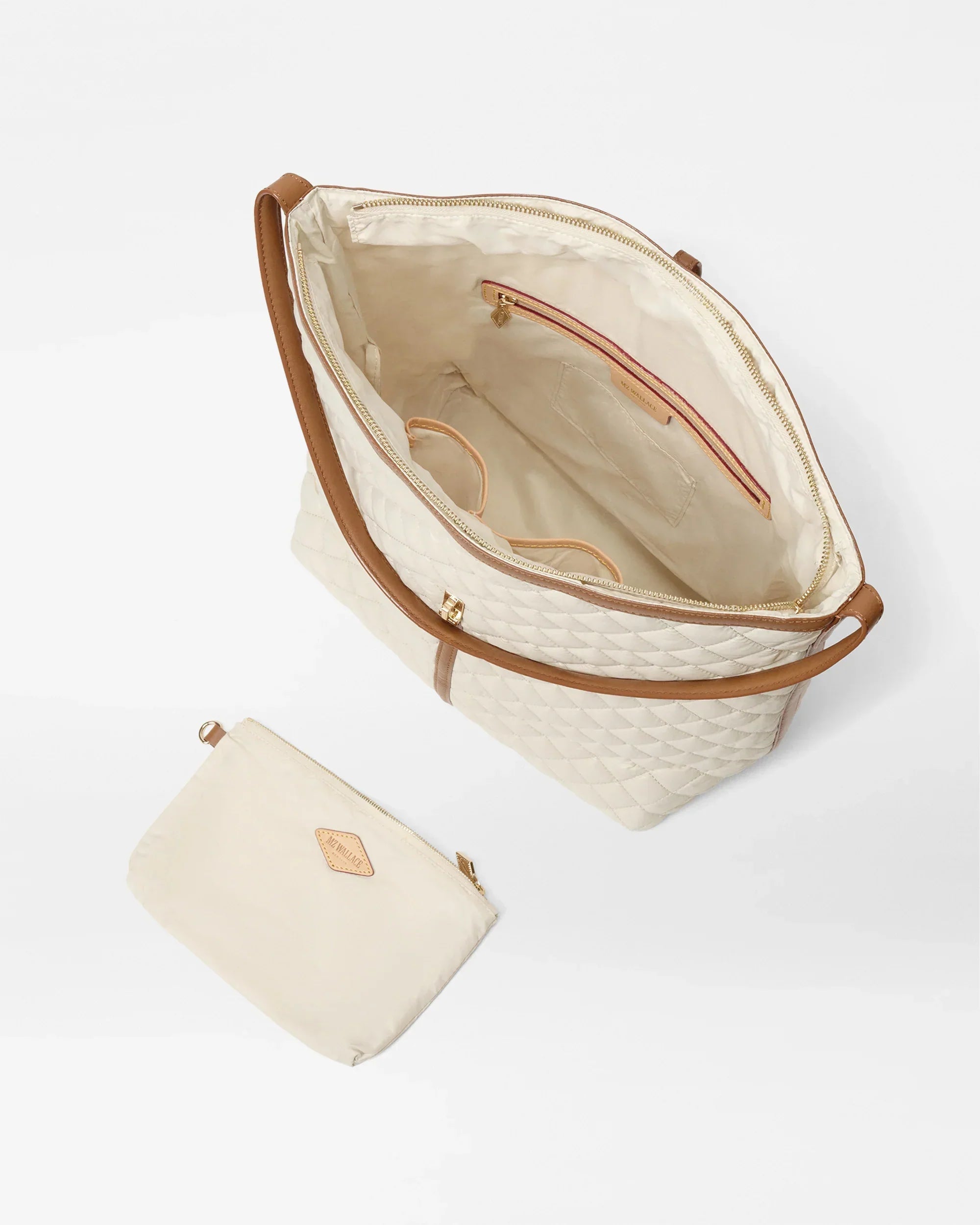 Sandshell with Brown Large Astor Hobo