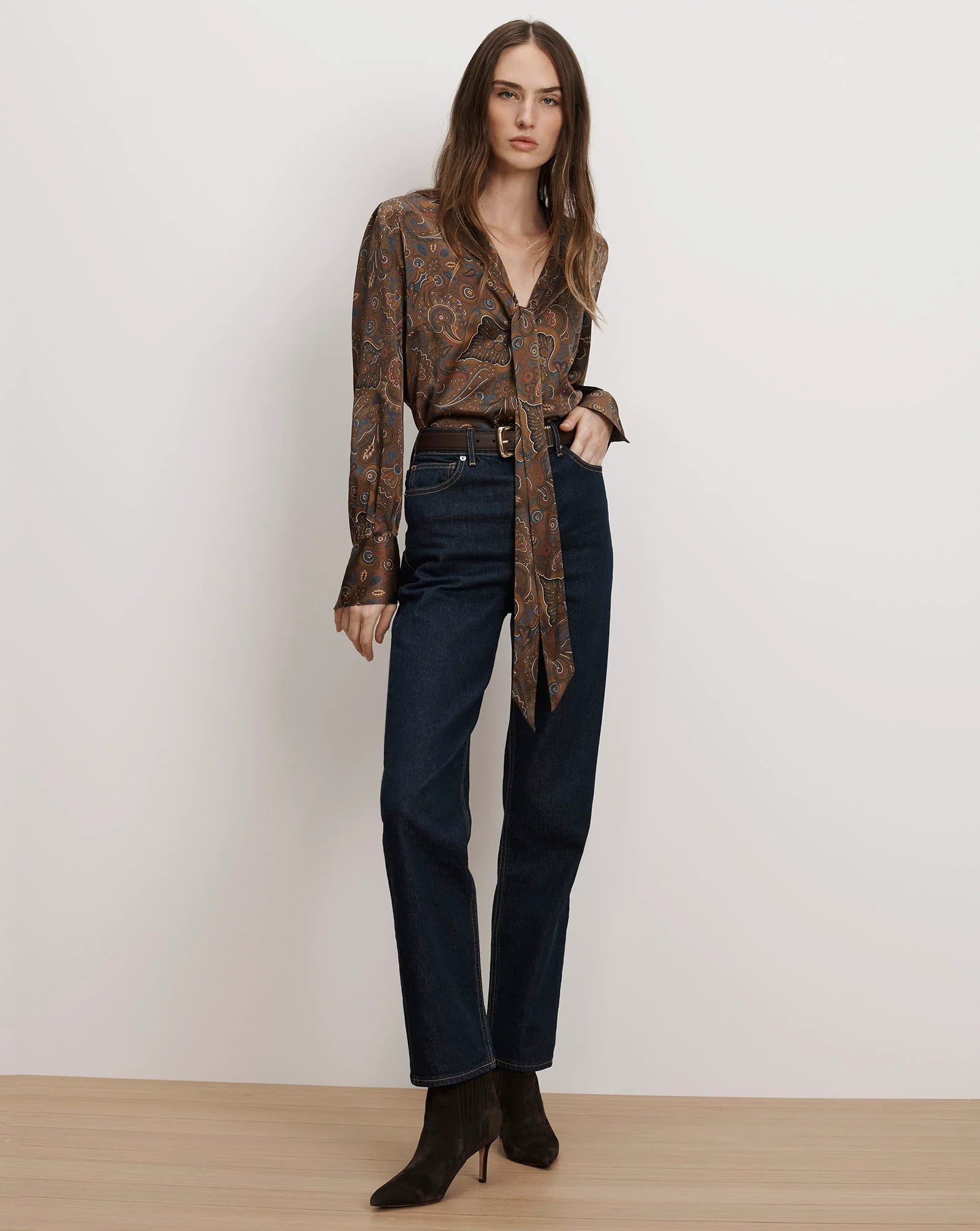 Francine Tie-Neck Blouse