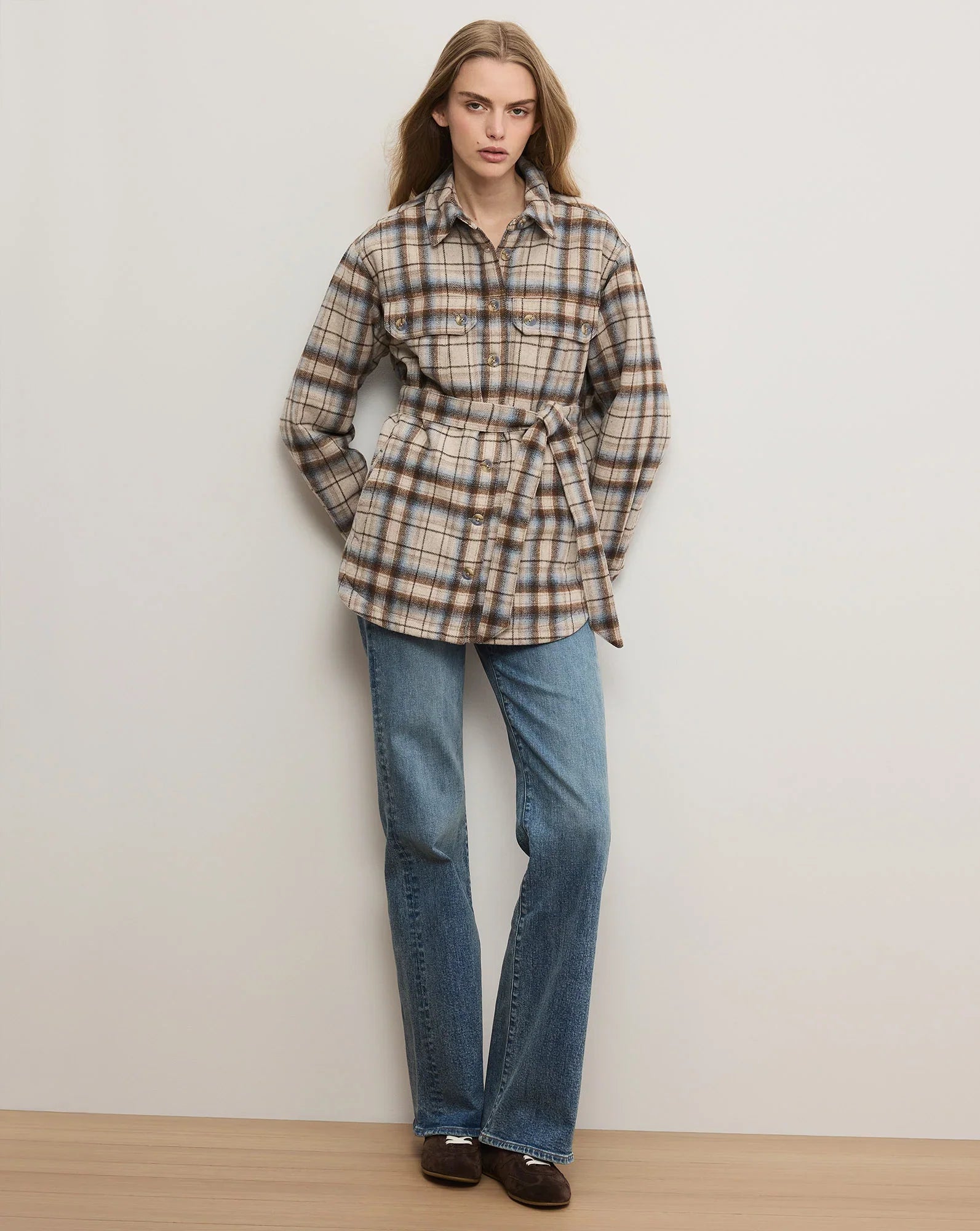 Mikaela Belted Shacket