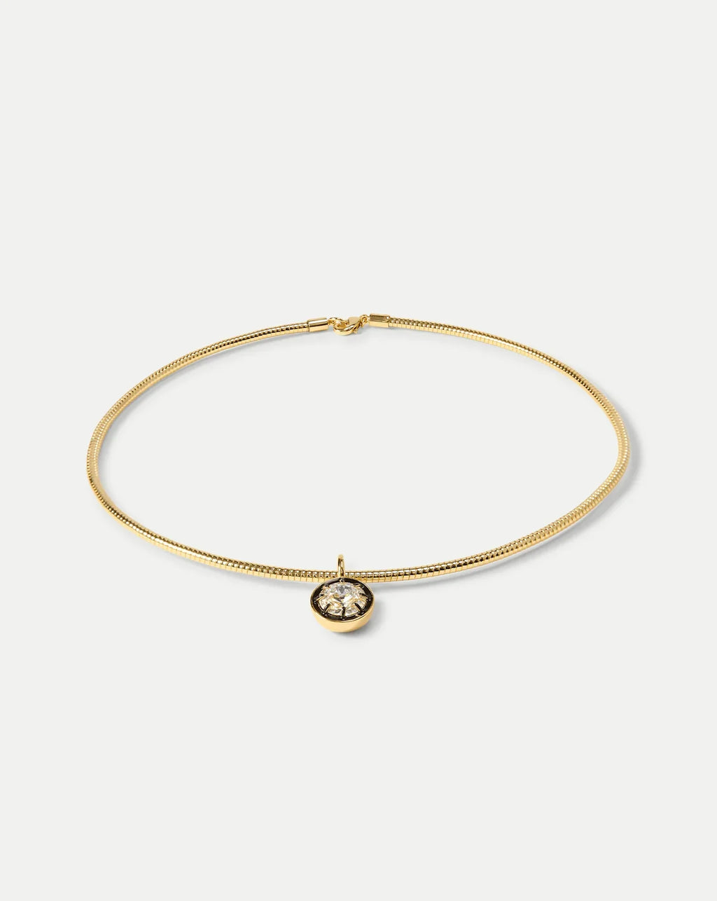 Gold Snake Chain Pendant Necklace