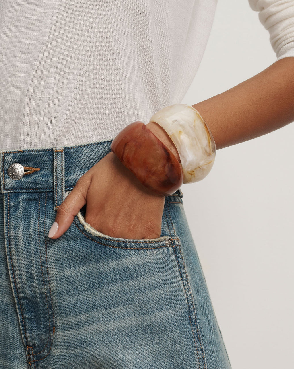 Marbled Resin Bangle