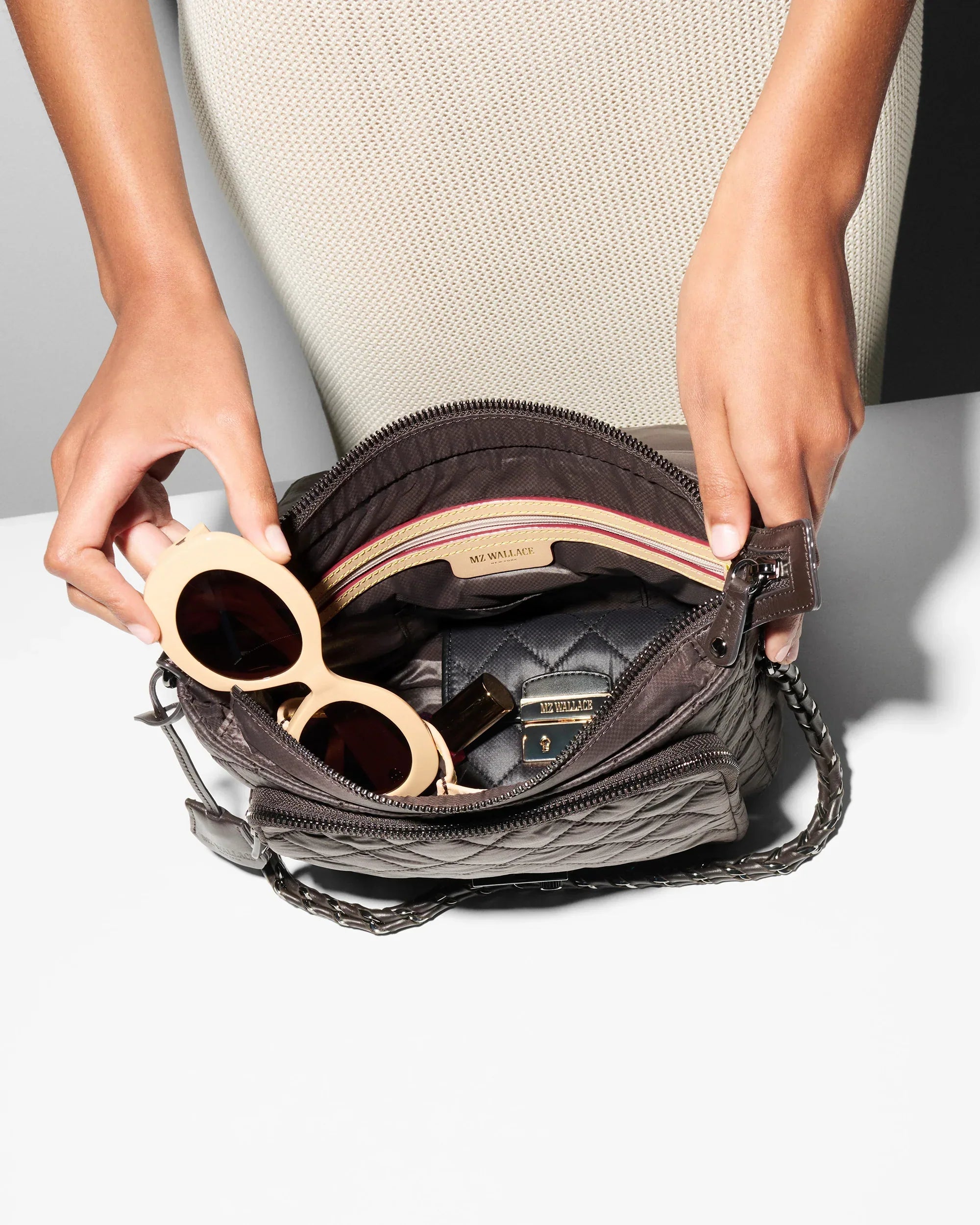 Espresso Medium Crosby Lock Crossbody