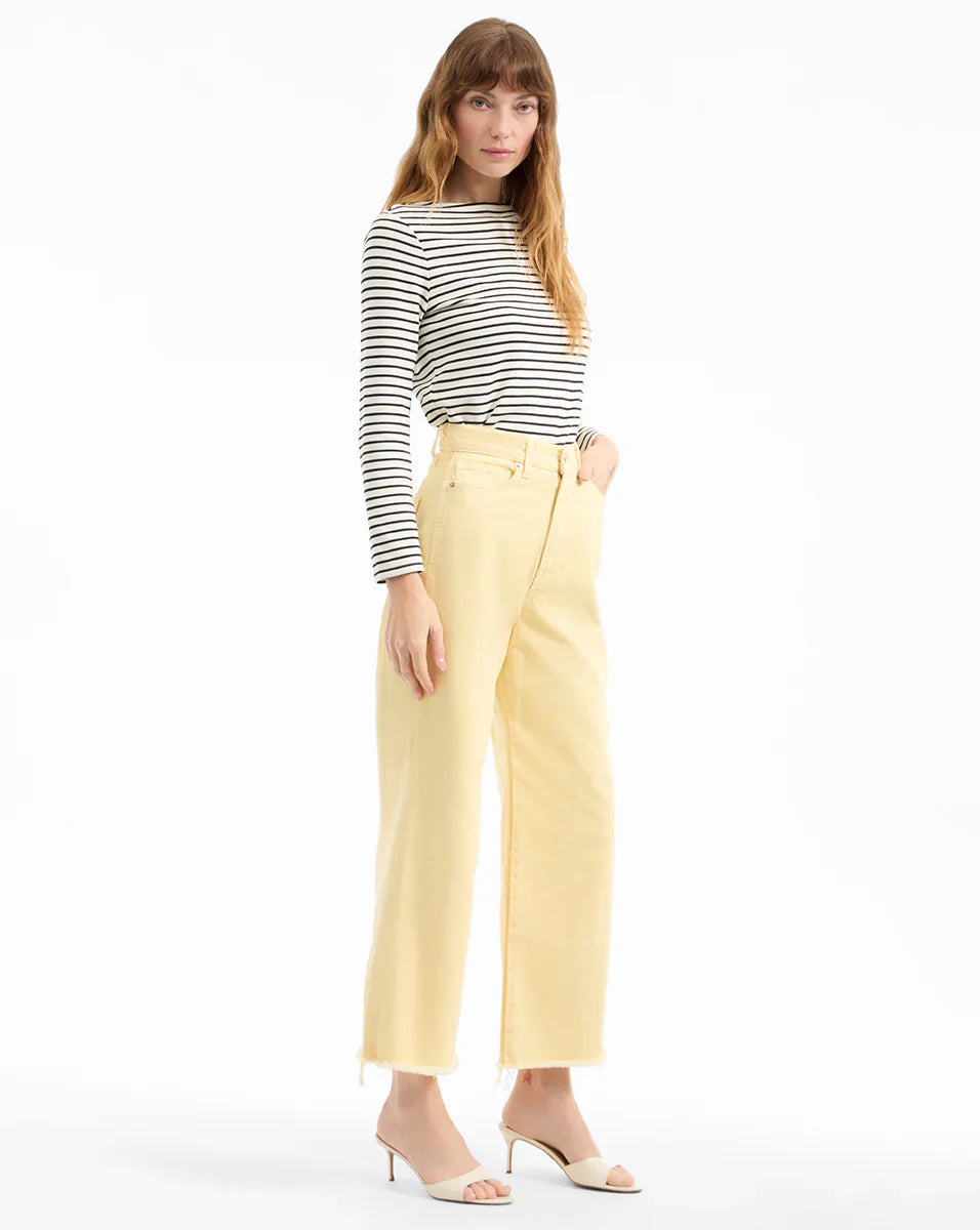 Taylor Cropped Wide-Leg Jean